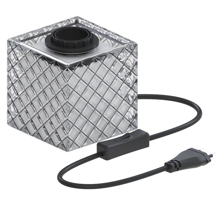 Lova Lamp - Glass Black/White