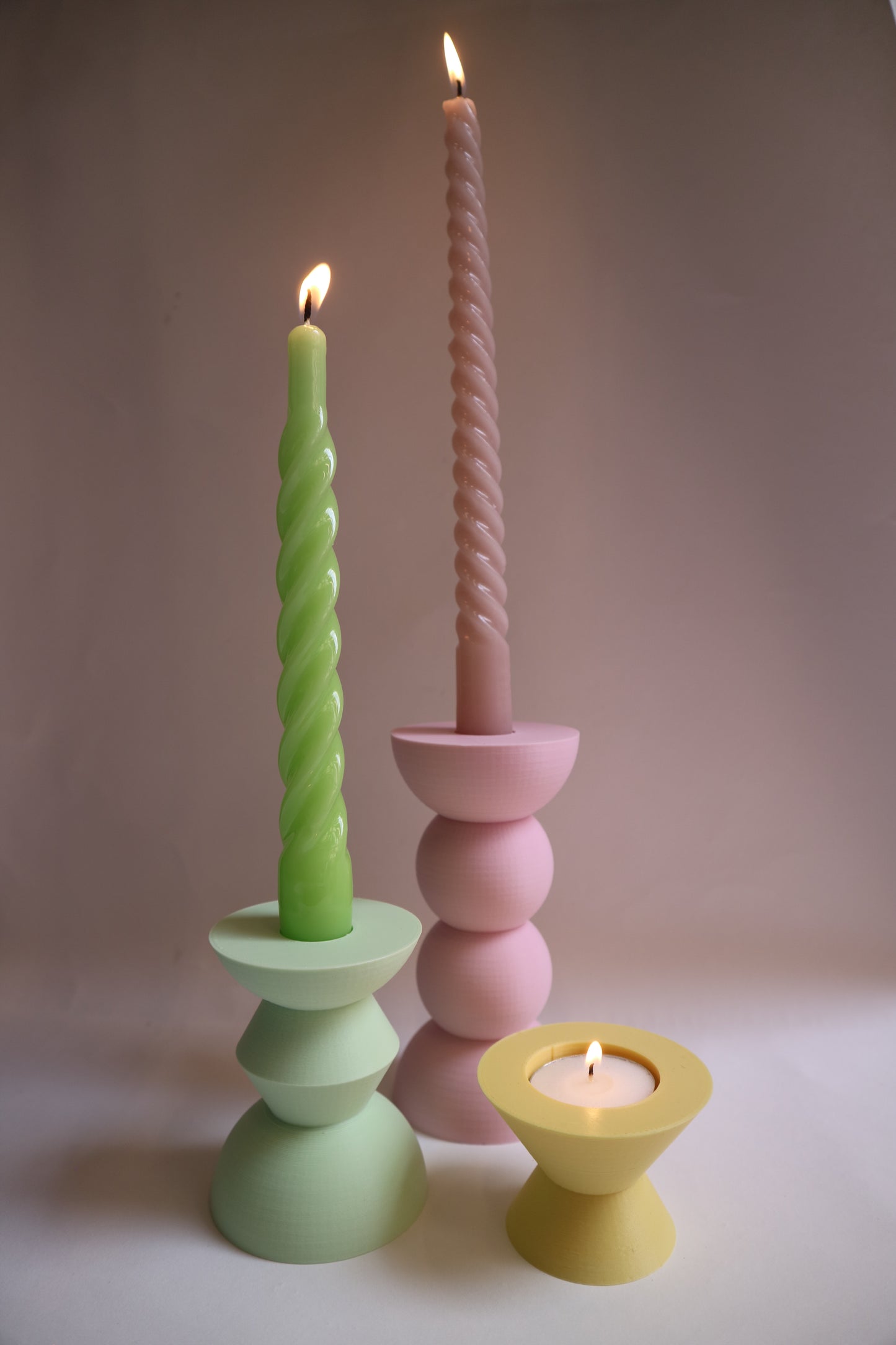 Tes Candleholders - Pastel