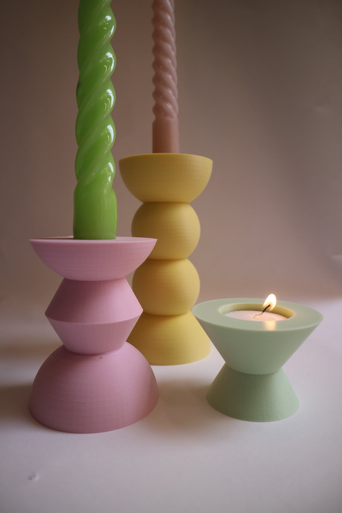 Tes Candleholders - Pastel