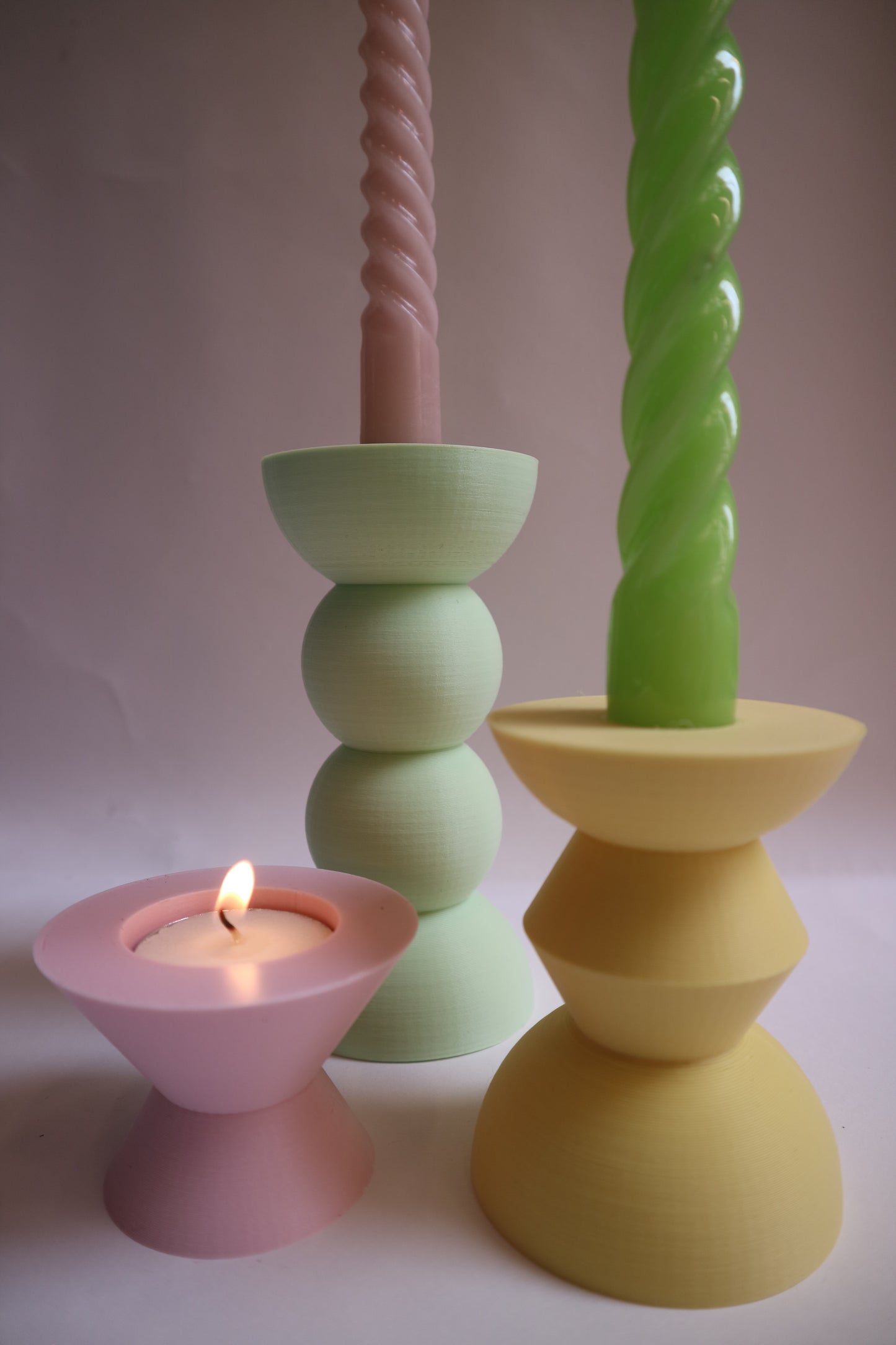 Tes Candleholders - Pastel